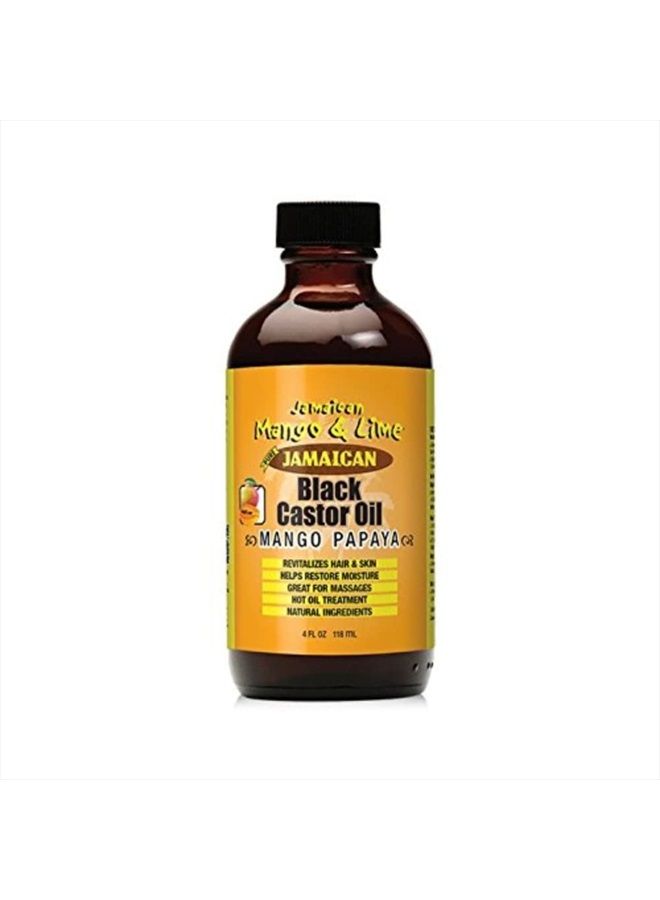 Jamaican Mango & Lime Black Castor Oil (Mango Papaya) 4oz - Image 1