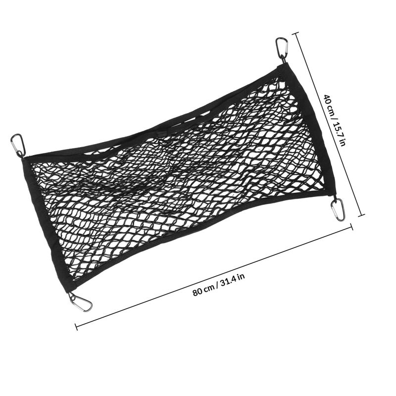 Universal Heavy Duty Elastic Car Trunk Cargo Net 80x40 Inches Double Layer Mesh Organizer - Image 3