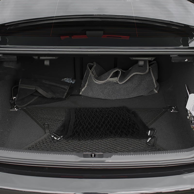 Universal Heavy Duty Elastic Car Trunk Cargo Net 80x40 Inches Double Layer Mesh Organizer - Image 5