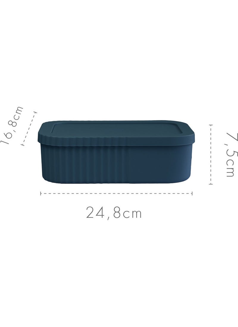 Devigo 3 Liter Multi-Purpose Storage Box with Lid - Makeup, Cosmetics Personal Items Organizer  - Image 2