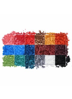 Tintark 18 Color Funfair Eyeshadow Palette Carnival Party Eyeshadows Gold Slivery Black White Yellow Orange Brown Bronzer Red Blue Purple Green Eye Shadow Palettes Glitter Matte Shimmer  - Image 4