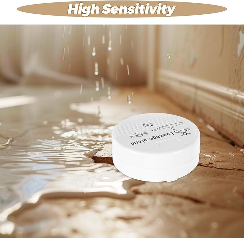 Water Leak Detector Alarm Sensor for Home Basement Kitchen Bathroom No Installation Needed - Image 4