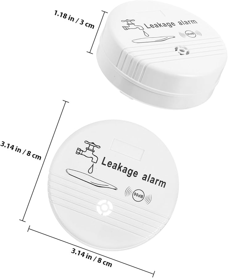 Water Leak Detector Alarm Sensor for Home Basement Kitchen Bathroom No Installation Needed - Image 3
