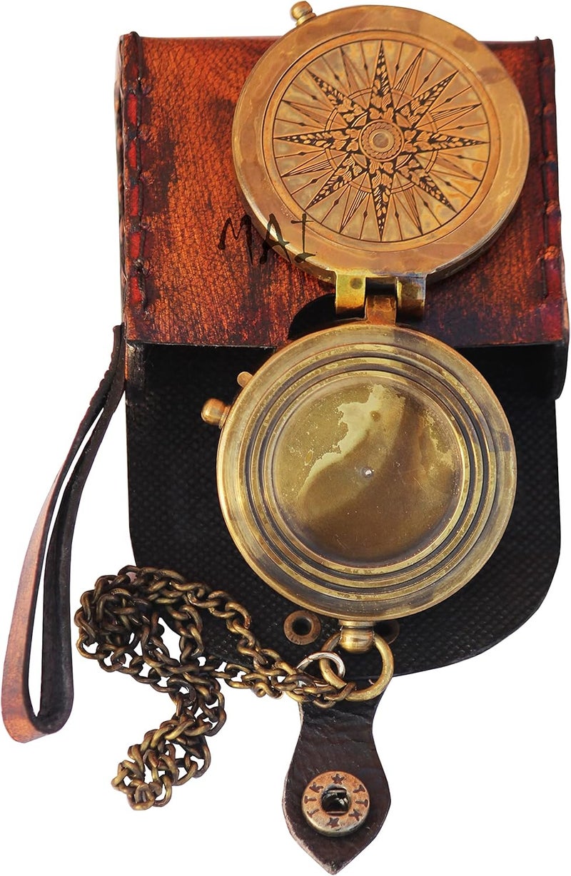 Mai Pocket Compass for Hiking, Survival Instrument Antique “So You Can Always Find Your Way Back Home” Engraved Camping Pocket Nautical Vintage Navigation Outdoor by - Image 4