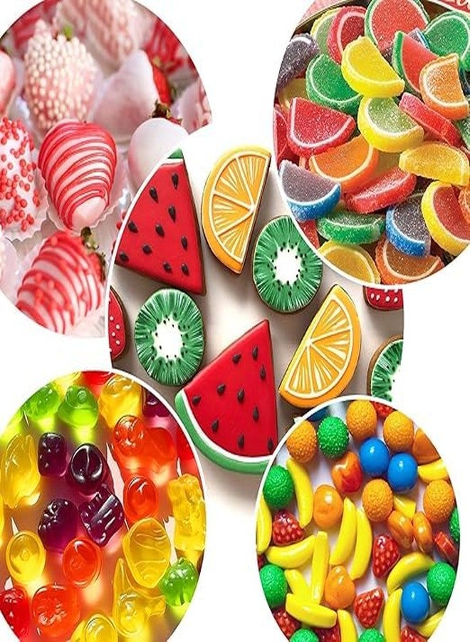 LEGACYCART 1Pcs 11 Cavity Large Fruit Snack Molds, Big Gummy Molds Silicone for Candy Chocolate Cookies (Apple Banana Grape Pineapple Watermelon) - Image 3