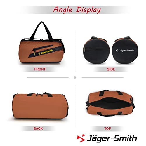 Jager_Smith Jager-Smith GB 700 Multipurpose Gym Bag with Shoe Compartment (Mud Brown) - Image 2