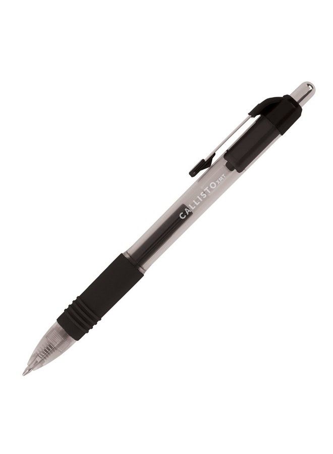 Office Depot Softgrip Retractable Gel Pens Medium Point 0.7 Mm Transparent Black Barrel Black Ink Pack Of 12 Pens - Image 4