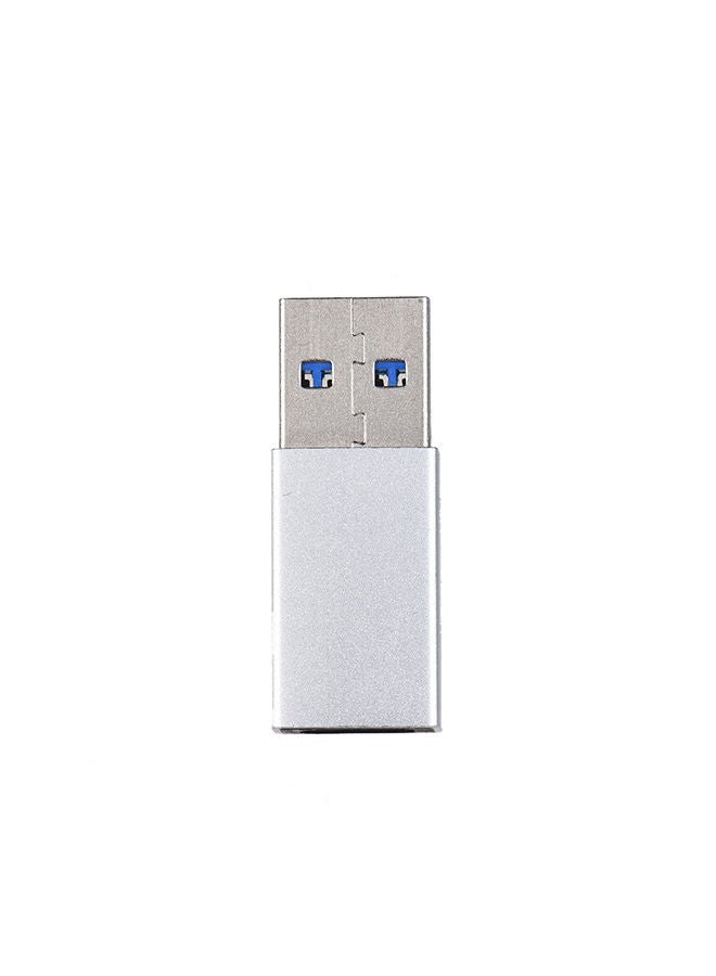 NIBEMINENT 2-In-1 Data Converter Charging Adapter Silver - Image 4