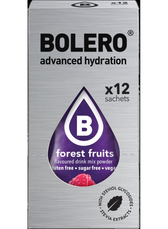 بوليرو منكهات الماء بوليرو - نكهة فواكه الغابة (12*3 جرام) - Image 1