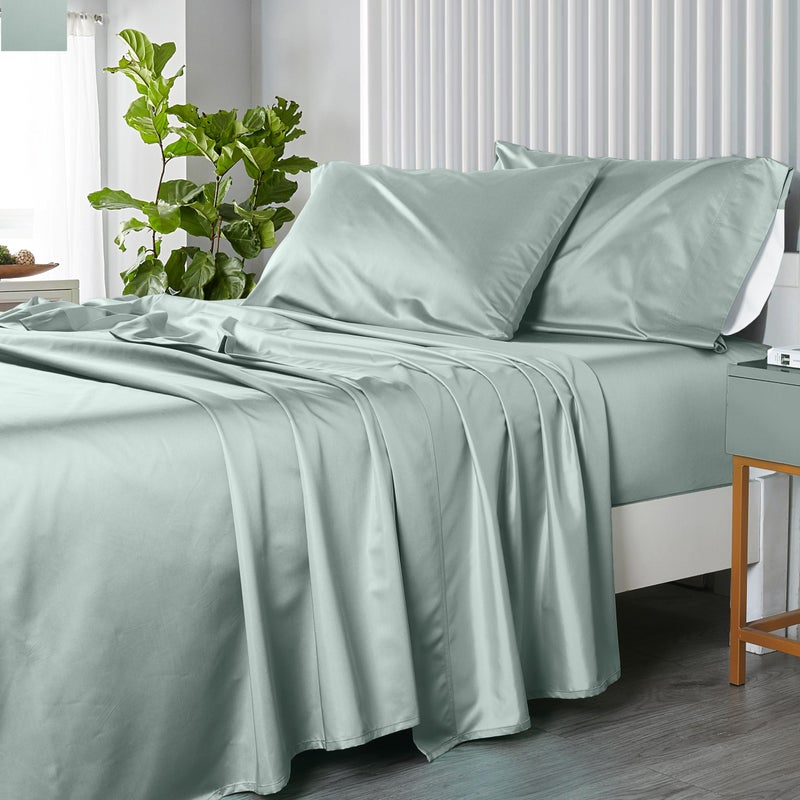 Royal Hotel Bedding Royal Hotel Bedding SplitKing Adjustable King Bed Sheets 5PC Solid Sea 100 Cotton 600ThreadCount Deep Pocket 