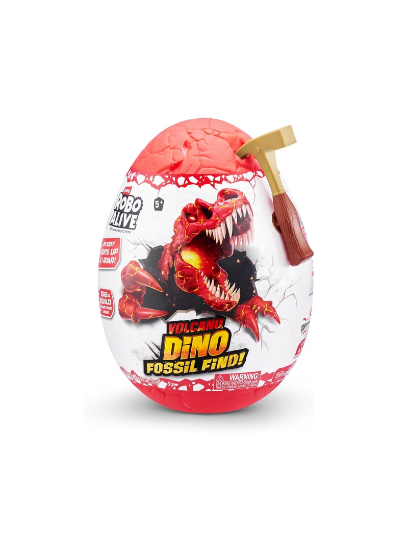 ino Fossil FIND Series 2 Surprise Dinosaur Egg Volcano Assorted (T-REX, Ankylosaurus, Triceratops, Stegosaurus)