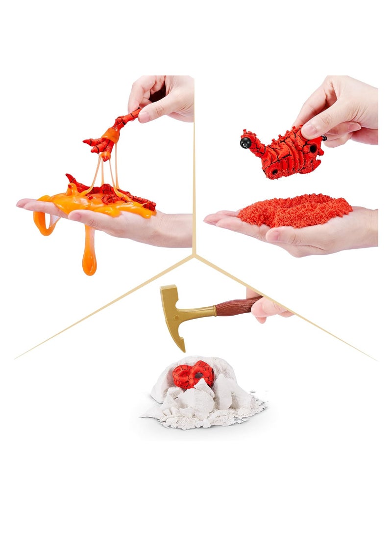 ino Fossil FIND Series 2 Surprise Dinosaur Egg Volcano Assorted (T-REX, Ankylosaurus, Triceratops, Stegosaurus)