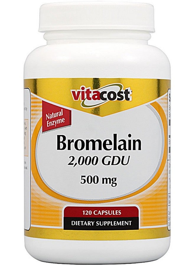 Vitacost Bromelain 2,000 GDU -- 500 mg - 120 Capsules