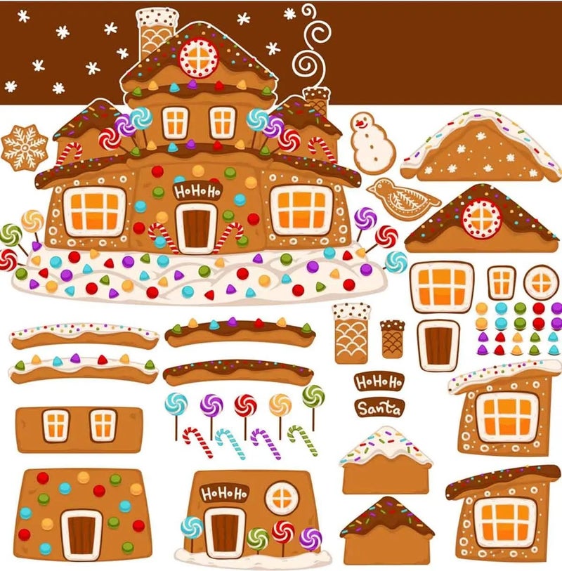 Kt Grup New Year Merry Christmas Special Cut Glass Wall Door Sticker Sets - Christmas Set - Image 1