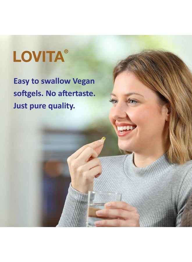 Lovita Cold-Pressed Flaxseed Oil Supplement - Vegetarian softgels (Classic Packaging, 180) - Image 4