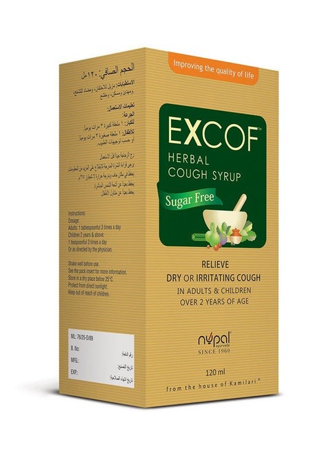 Excof Herbal Cough Syrup 120Ml