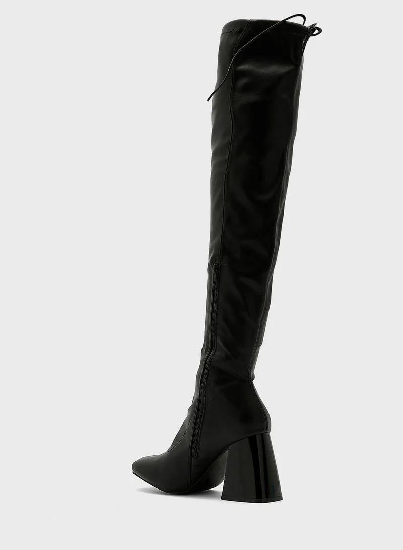 NEW LOOK Knee Heel Boots
