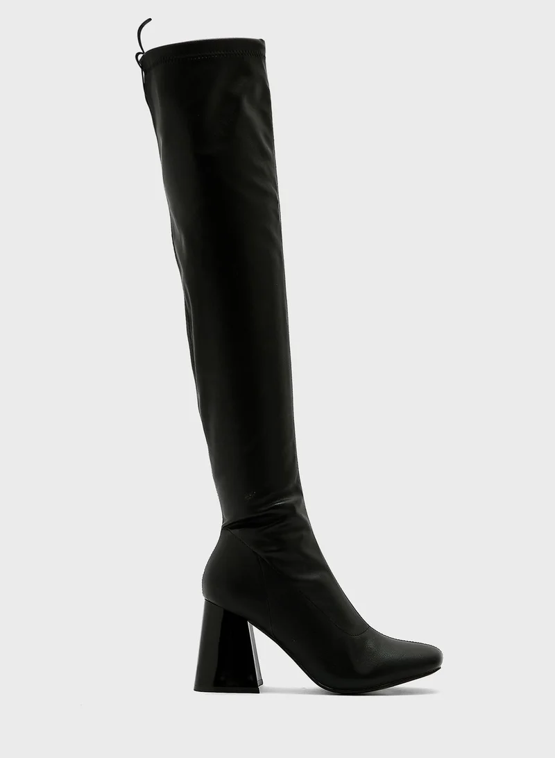 NEW LOOK Knee Heel Boots