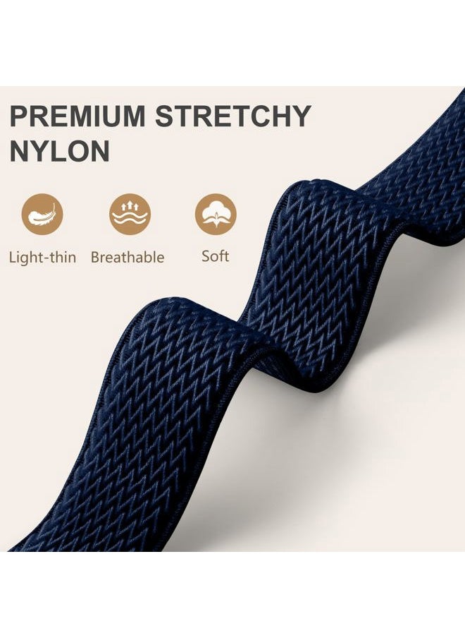 Lerobo - 6 Pack Stretchy Braided Bands Compatible with Apple Watch Band 44mm 45mm 46mm 42mm 49mm Ultra 2 Men Women Elastic Nylon Solo Loop Sport Strap for iWatch Series Ultra 10 9 8 7 6 5 4 3 2 1 SE - Image 1
