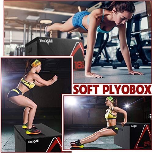 Yes4All 3 in 1 Soft Plyo Box Wooden Core, Foam Plyometric Box for Exercise, Plyometric Training, Available in 4 Sizes - Image 5