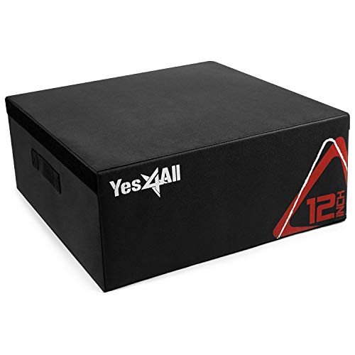 Yes4All 3 in 1 Soft Plyo Box Wooden Core, Foam Plyometric Box for Exercise, Plyometric Training, Available in 4 Sizes - Image 1