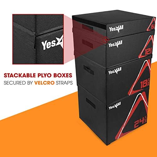 Yes4All 3 in 1 Soft Plyo Box Wooden Core, Foam Plyometric Box for Exercise, Plyometric Training, Available in 4 Sizes - Image 4