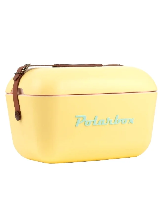 Polarbox Lightweight Durable Cooler Box with Adjustable Leather Strap Yellow and Turquoise 20 L 8436582992181