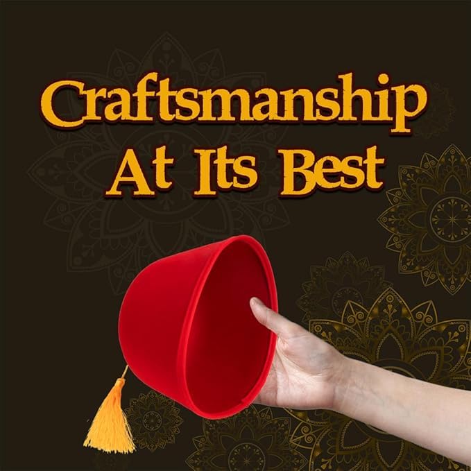 Kangaroo Red Fez Hat for Men With Gold Tassel – Arabian Moroccan Bellhop Ottoman Turkish Hat – Halloween Cosplay Dress Up Apparel - Image 5