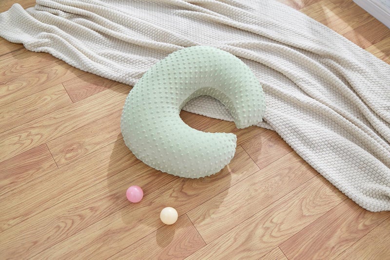 DONOMILO Nursing Pillow and Positioner Breastfeeding and Bottle Feeding, Propping Baby, Tummy Time, Sitting Support, with Removable Polyester Cover, dots Fabric, for Baby Boy Girl(Bay) - Image 3