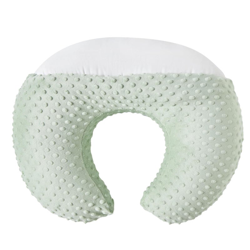 DONOMILO Nursing Pillow and Positioner Breastfeeding and Bottle Feeding, Propping Baby, Tummy Time, Sitting Support, with Removable Polyester Cover, dots Fabric, for Baby Boy Girl(Bay) - Image 1