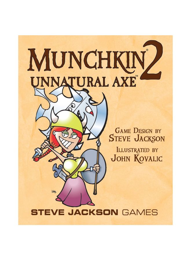 ستيف جاكسون جيمز لعبة بطاقات Munchkin 2: Unnatural Axe  مكونة من 112 قطعة طراز SJG 1410 - Image 4