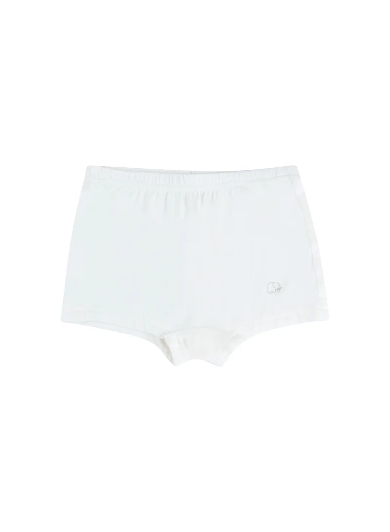 Anvi Baby Organic Bamboo Girls Boxer Underwear Set Of 3- Olive/White/Grey