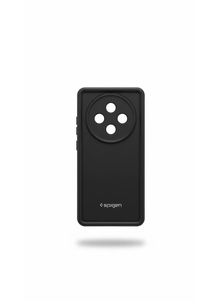 Spigen Case for Oppo Reno 12F , Rugged Protection with a Touch of Style - black