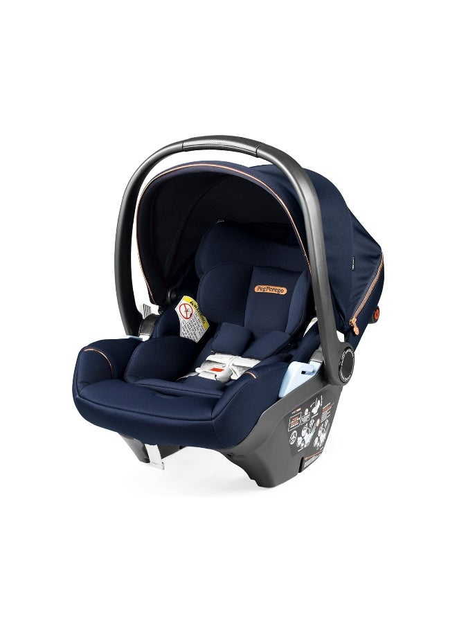 Peg Perego Primo Viaggio 4-35 Lounge - Reclining Rear Facing Infant Car Seat - Includes Base with Load Leg & Anti-Rebound Bar - for Babies 4 to 35 lbs - Made in Italy - Blue Shine (Blue) - Image 5