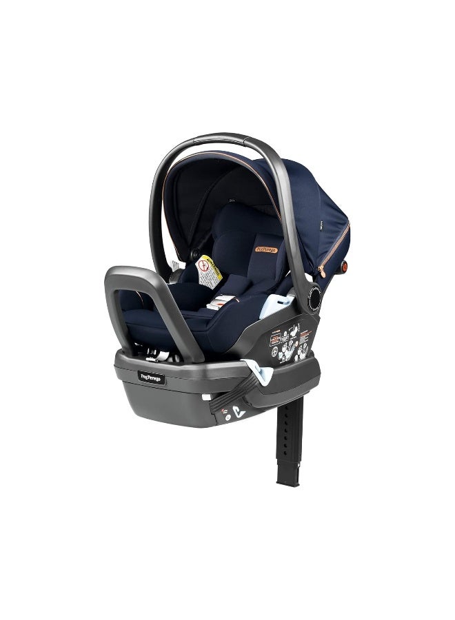 Peg Perego Primo Viaggio 4-35 Lounge - Reclining Rear Facing Infant Car Seat - Includes Base with Load Leg & Anti-Rebound Bar - for Babies 4 to 35 lbs - Made in Italy - Blue Shine (Blue) - Image 1
