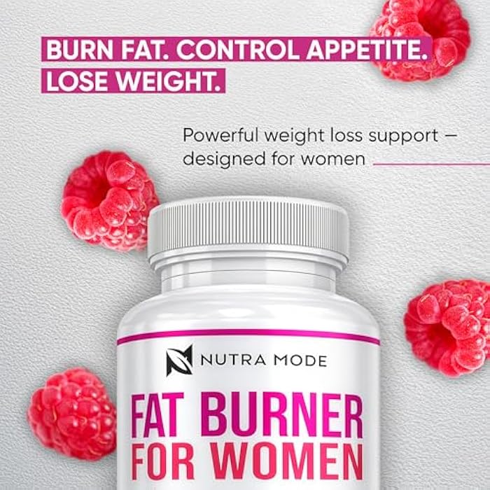 NUTRAMODE Thermogenic Fat Burner Weight Loss Diet Pills for Women - GLP-1 Support with Raspberry Ketones, Green Tea Extract, Green Coffee & Garcinia - Appetite Suppressant & Metabolism Booster 1 month 60 caps - Image 2