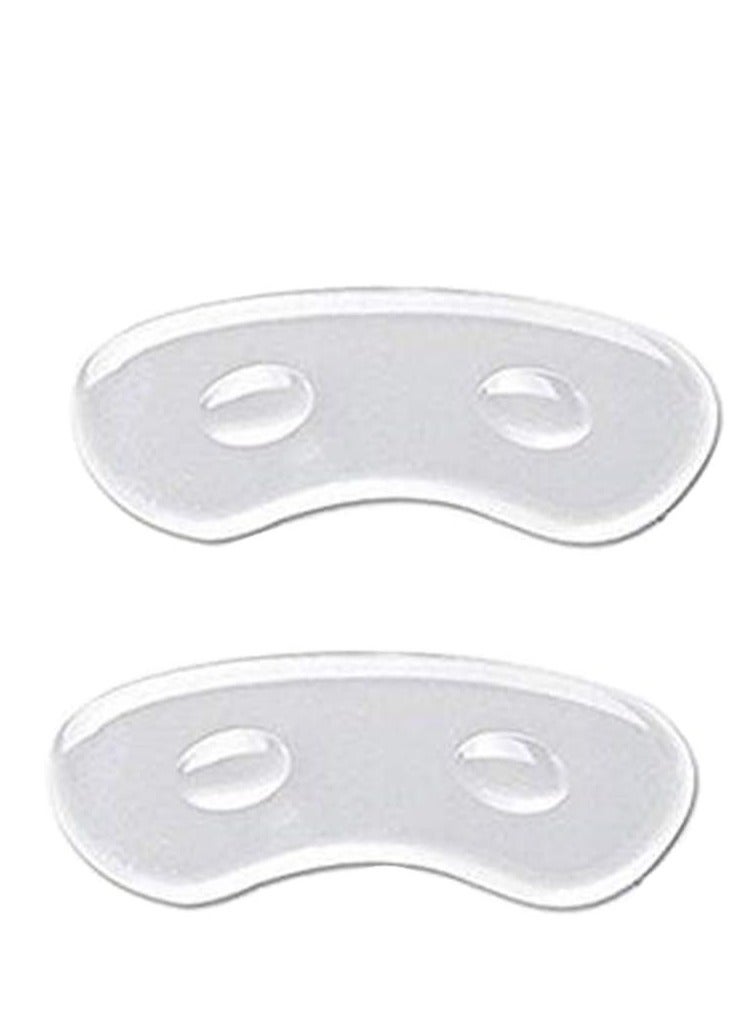 Generic One Pair Transparent Gel Cushion Shoe Pads Clear Heel Stickers Self-Adhesive Arc-Shaped High Heel Sticker Anti-wear Foot Stickers for High Heel  - Image 5