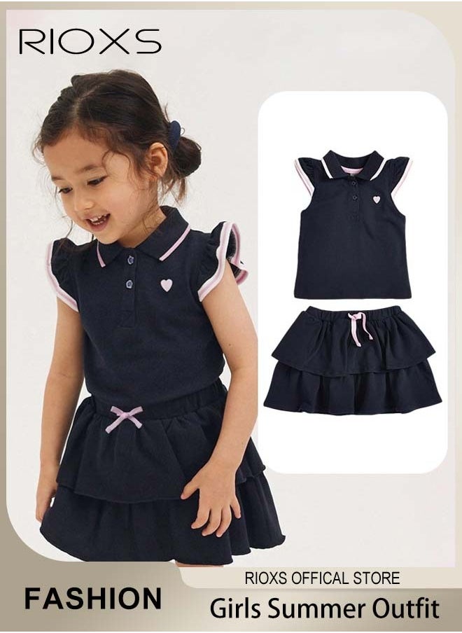 Summer 2-piece Set for Girls, Stylish Top and Skirt, Cotton Shirt and Drawstring Skirt Set, Comfortable to Wear, Suitable for Daily Wear, Vacation and Other Occasions, Great Gift Choice for Girls - pzsku/ZE057082D9482079DE759Z/45/_/1725005873/a0464587-90c8-46b6-b360-52690e29ba9e