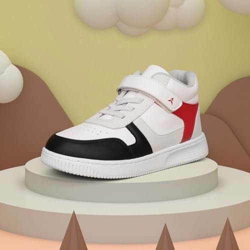 AVANT Kid's Hopster Sneaker Shoes - Soft Cushioned Insole Lightweight Durable Comfortable Trendy Casual Footwear (AVKSH006CL02SIZE13_UK13_Grey/Orange) - Image 2
