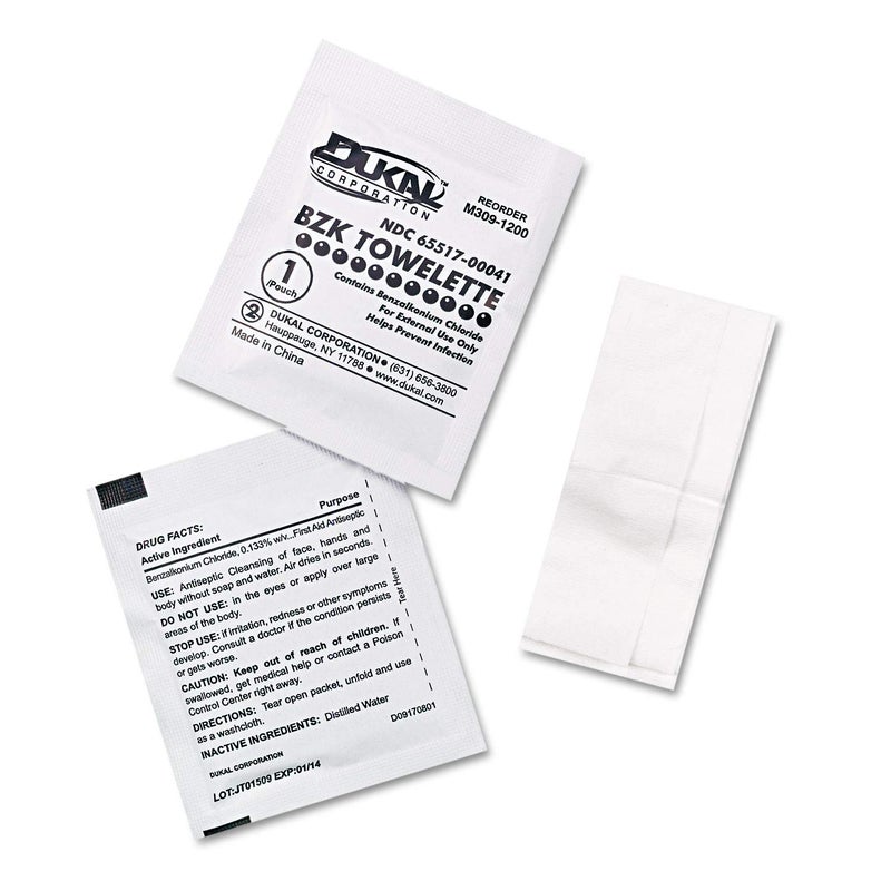 First Aid Only FAE4002 Sting Free Antiseptic Cleansing Wipes 10 Count - Image 2