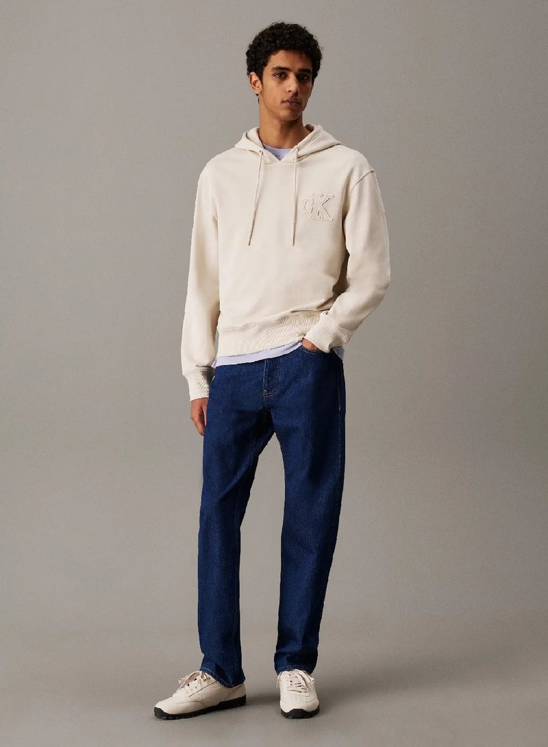 كالفن كلاين جينز هودي مزين بشعار كلفن كلاين - Image 4