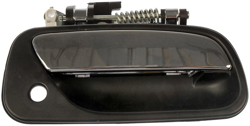 دورمان 80870 مقبض باب خارجي للجانب الأمامي للراكب متوافق مع بعض طرازات تويوتا، أسود وكروم