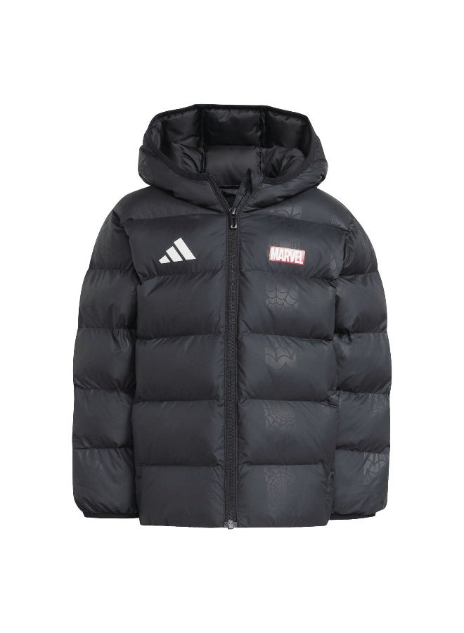 Adidas Marvel Spider-Man Jacket Kids Black Jacket (Technical Filled) Jackets For Kids - Image 1