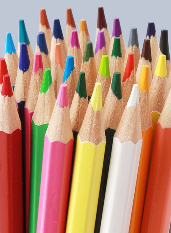 NIBEMINENT 120-Piece Hexagonal Wooden Colour Pencil Set Multicolour - Image 3