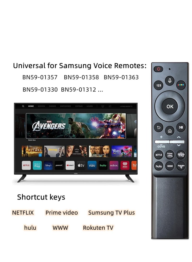 ELTRAZONE A6 Universal Voice Remote Control for All Samsung LED, QLED, 4K, 8K, UHD, HDR Smart TVs - Compatible with BN59-01363, BN59-01357, BN59-01358, BN59-01330 & More - Includes Battery - Image 5