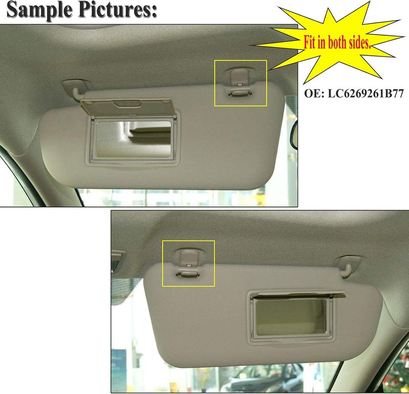 Vuzmode Sun Visor Clip Hook Gray Adapter - Image 4