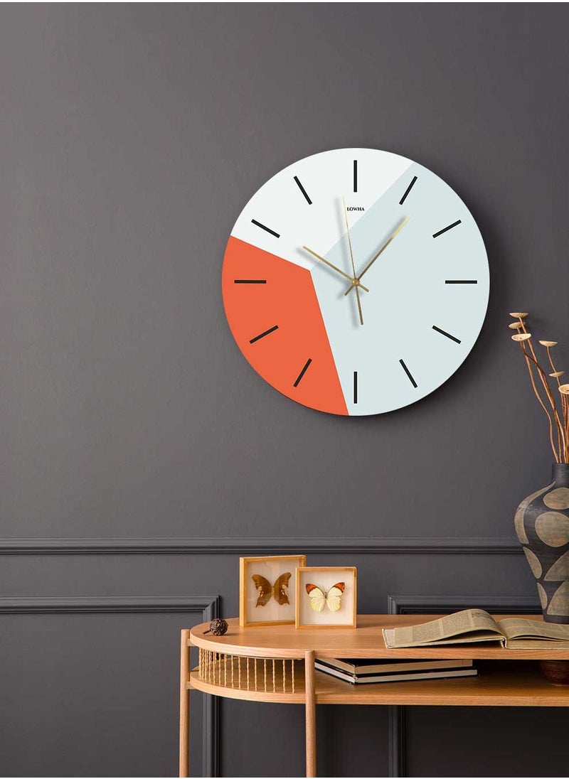 LOWHA Acrylic Battery Operated Wall Clock with Light Colors Design, For Home, Living Room, Office, Decor  - Image 2