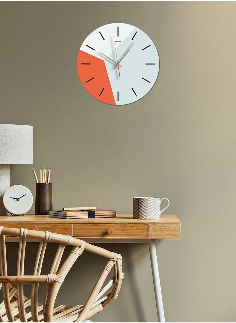 LOWHA Acrylic Battery Operated Wall Clock with Light Colors Design, For Home, Living Room, Office, Decor  - Image 3