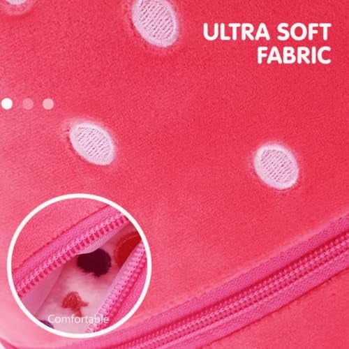 Softdreams Soft Plush Toy for Kids – Cute Stuffed Animal Soft Toy – Soft Cuddly Toy for Baby Boys & Girls, Return Gift & Room Décor -Medium, Strawberry Bunny - Zipper - Image 5