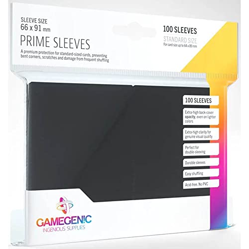 Gamegenic Prime Sleeves: Black - Image 1